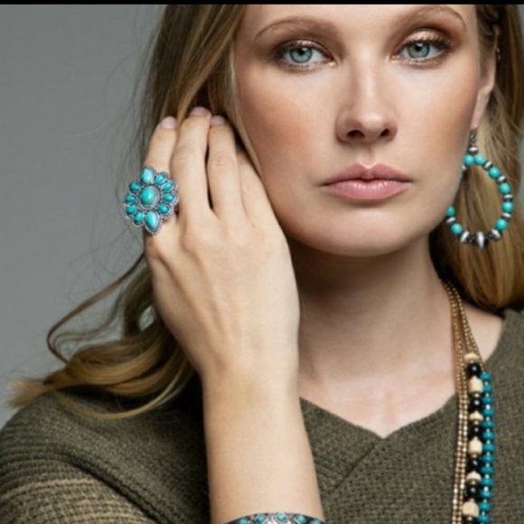 Boho Western adjustable Navajo Ring - Picture 4 of 9